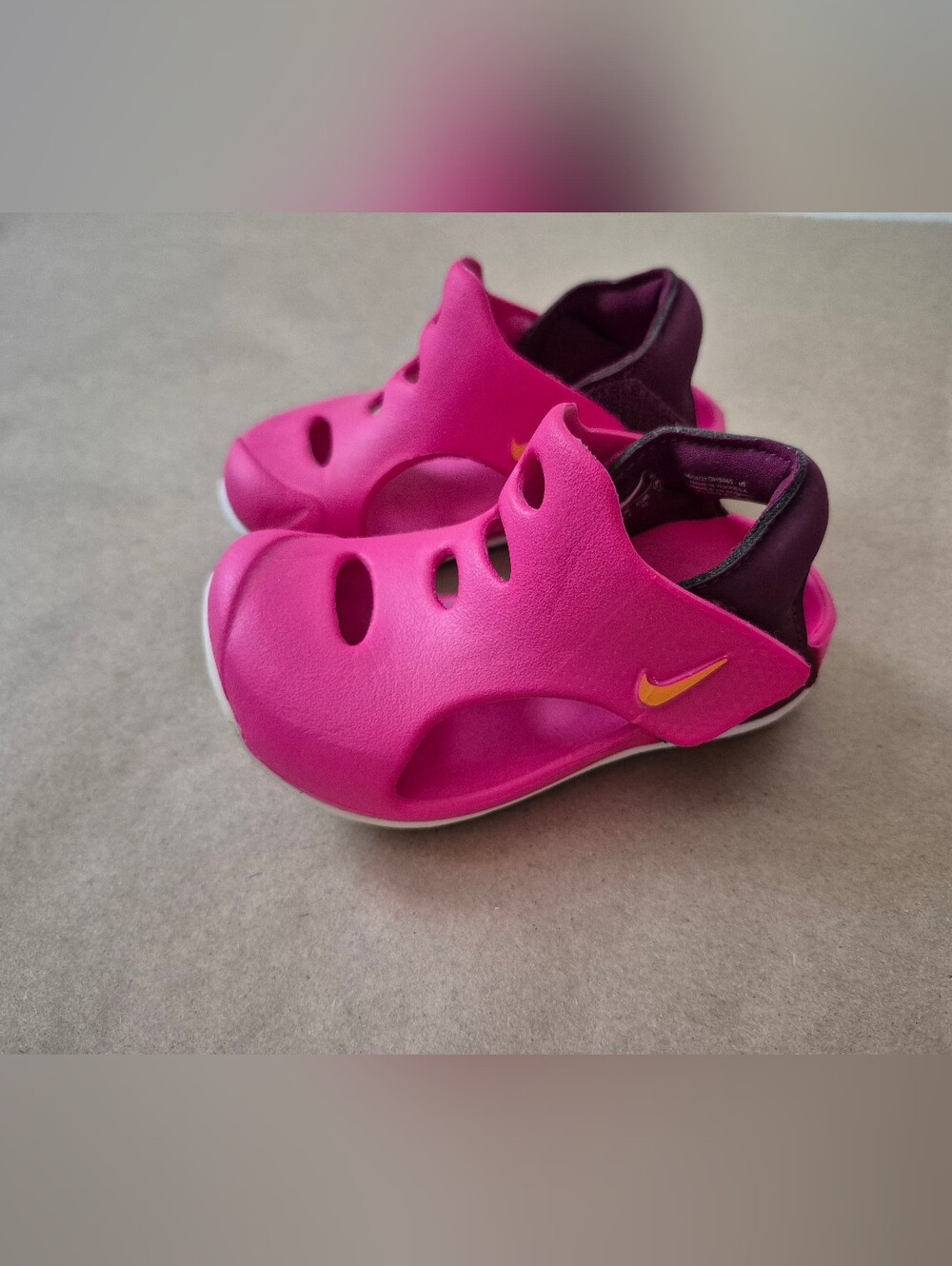Nike Kids' Pink Slip-On Athletic Sandals